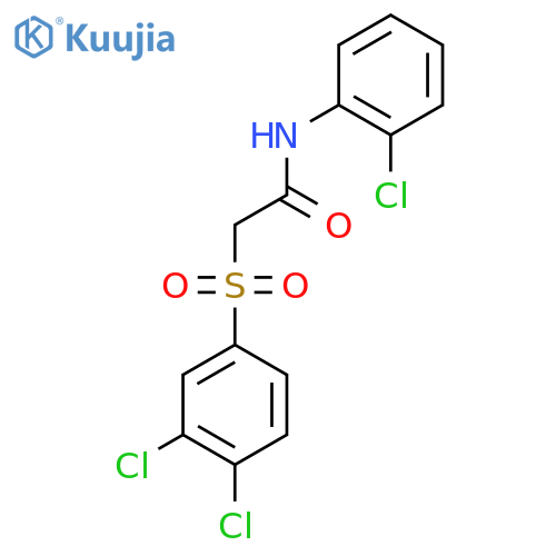 N-(2-CHLOROPHENYL)-2-[(3,4-DICHLOROPHENYL)SULFONYL]ACETAMIDE structure