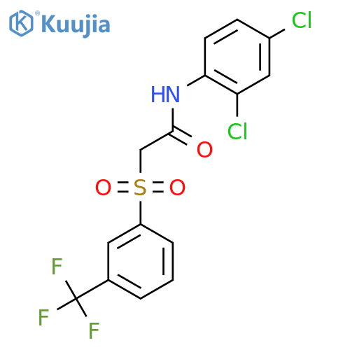 N-(2,4-DICHLOROPHENYL)-2-([3-(TRIFLUOROMETHYL)PHENYL]SULFONYL)ACETAMIDE structure