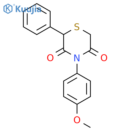 4-(4-Methoxyphenyl)-2-phenyl-3,5-thiomorpholinedione structure