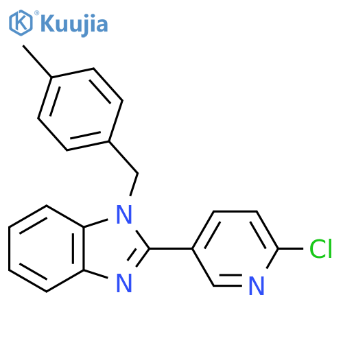 2-(6-Chloro-3-pyridinyl)-1-(4-methylbenzyl)-1H-1,3-benzimidazole structure