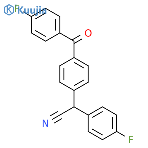 2-4-(4-Fluorobenzoyl)phenyl-2-(4-fluorophenyl)acetonitrile structure