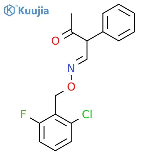 3-oxo-2-phenylbutanal O-(2-chloro-6-fluorobenzyl)oxime structure