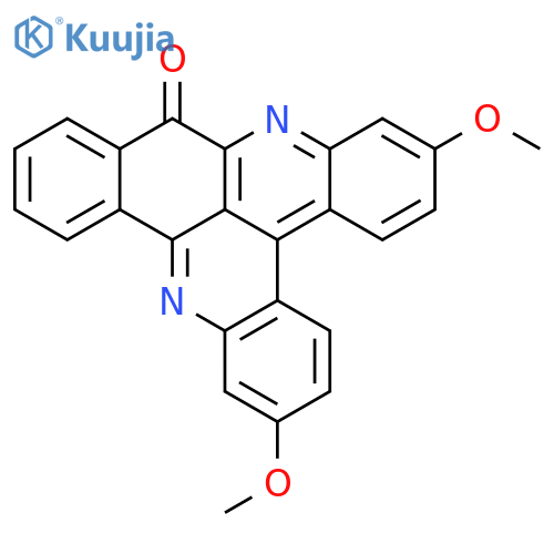 10H-Benzo[b]quino[4,3,2-mn]acridin-10-one, 2,7-dimethoxy- structure