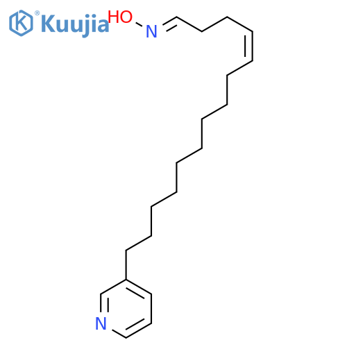 4-Tetradecenal, 14-(3-pyridinyl)-, oxime, (4Z)- structure
