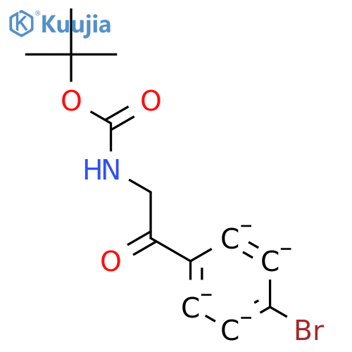tert-Butyl N-2-(4-Bromophenyl)-2-oxoethylcarbamate structure