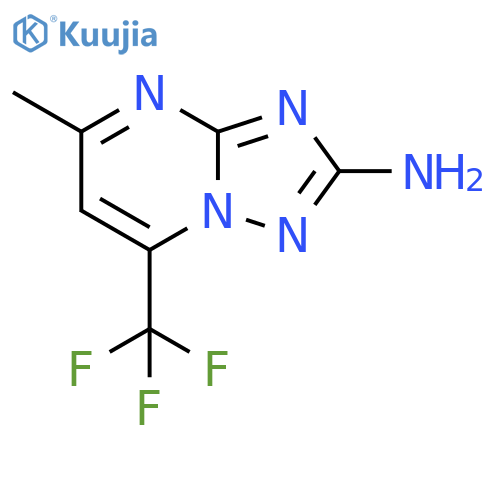 5-methyl-7-(trifluoromethyl)1,2,4triazolo1,5-apyrimidin-2-amine structure