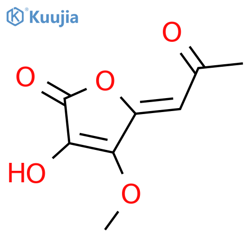 2(5H)-Furanone, 3-hydroxy-4-methoxy-5-(2-oxopropylidene)-, (5Z)- structure