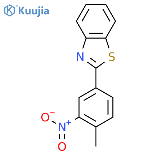 Benzothiazole, 2-(4-methyl-3-nitrophenyl)- structure