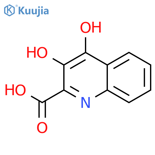2-Quinolinecarboxylicacid, 3,4-dihydroxy- structure
