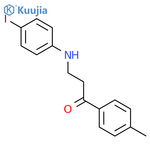 3-((4-Iodophenyl)amino)-1-(p-tolyl)propan-1-one structure