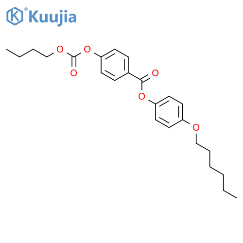 4-(hexyloxy)phenyl 4-[(butoxycarbonyl)oxy]benzoate structure