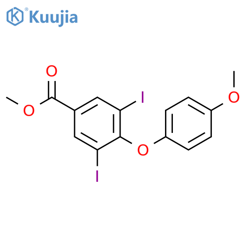 3,5-DIIODO-4(4'-METHOXYPHENOXY)BENZOIC ACID METHYL ESTER structure