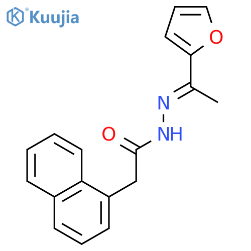 1-Naphthaleneacetic acid, [1-(2-furanyl)ethylidene]hydrazide structure