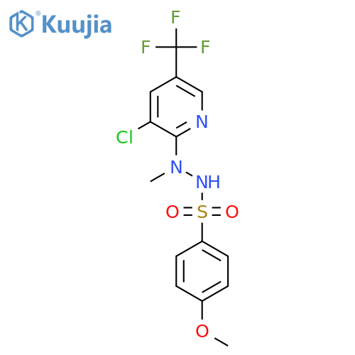 N'-3-Chloro-5-(trifluoromethyl)-2-pyridinyl-4-methoxy-N'-methylbenzenesulfonohydrazide structure