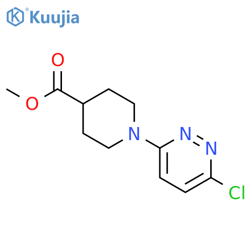 Methyl 1-(6-chloropyridazin-3-yl)piperidine-4-carboxylate structure