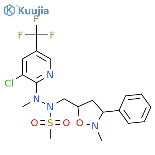 N'-[3-CHLORO-5-(TRIFLUOROMETHYL)-2-PYRIDINYL]-N'-METHYL-N-[(2-METHYL-3-PHENYLTETRAHYDRO-5-ISOXAZOLYL)METHYL]METHANESULFONOHYDRAZIDE structure