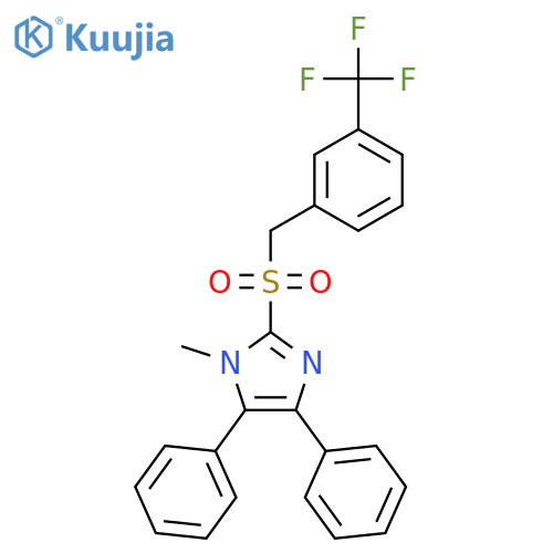 1-METHYL-4,5-DIPHENYL-1H-IMIDAZOL-2-YL 3-(TRIFLUOROMETHYL)BENZYL SULFONE structure
