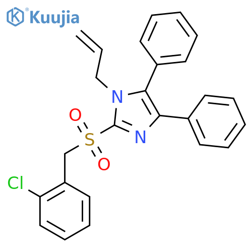 1-Allyl-2-[(2-chlorobenzyl)sulfonyl]-4,5-diphenyl-1H-imidazole structure