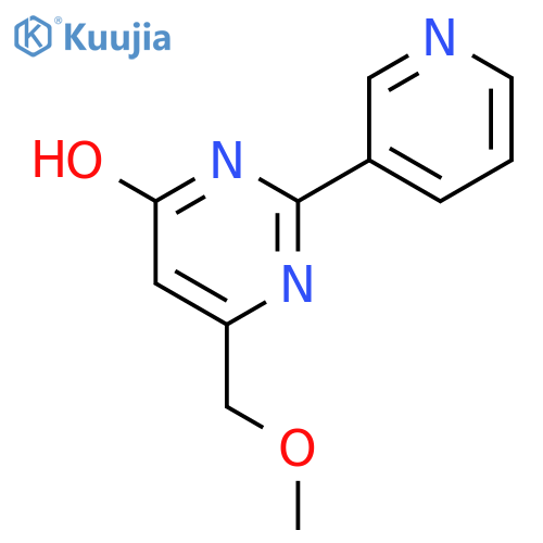6-(Methoxymethyl)-2-(3-pyridyl)pyrimidin-4-ol structure