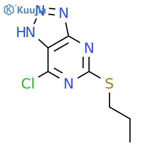 7-Chloro-5-(propylthio)-1H-1,2,3triazolo4,5-dpyrimidine structure