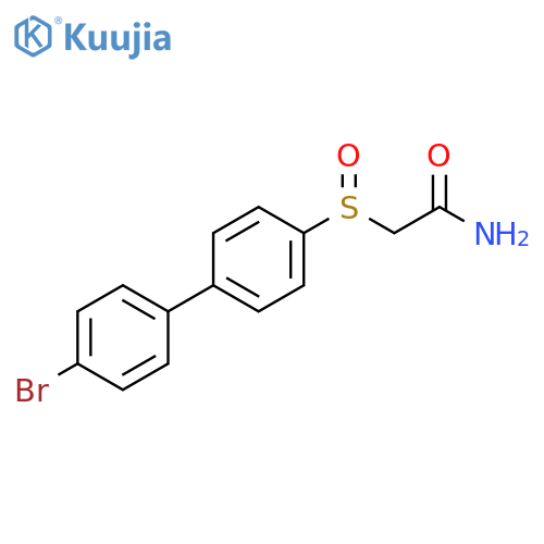 2-((4'-Bromo-[1,1'-biphenyl]-4-yl)sulfinyl)acetamide structure