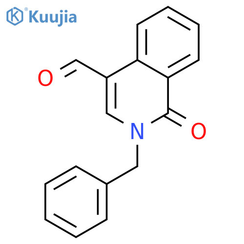 2-Benzyl-1-oxo-1,2-dihydroisoquinoline-4-carbaldehyde structure