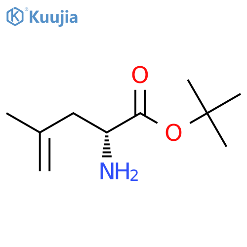 4-Pentenoic acid, 2-amino-4-methyl-, 1,1-dimethylethyl ester, (2R)- structure