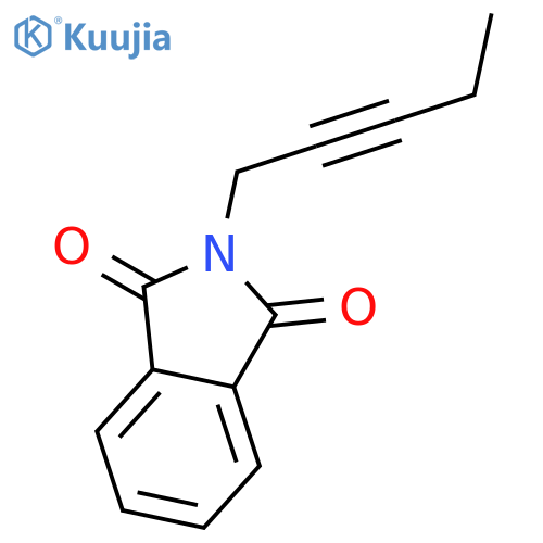 1H-Isoindole-1,3(2H)-dione, 2-(2-pentynyl)- structure