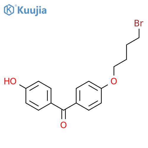Methanone, [4-(4-bromobutoxy)phenyl](4-hydroxyphenyl)- structure