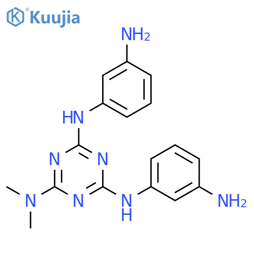 1,3,5-Triazine-2,4,6-triamine, N',N''-bis(3-aminophenyl)-N,N-dimethyl- structure