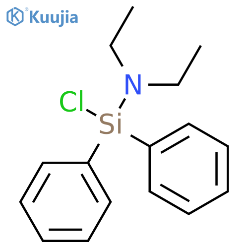 Silanamine, 1-chloro-N,N-diethyl-1,1-diphenyl- structure