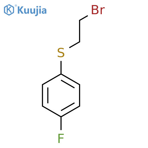 1-(2-Bromoethyl)sulfanyl-4-fluorobenzene structure