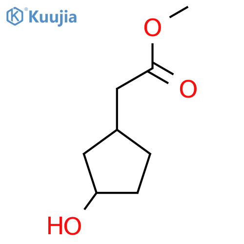 Methyl 2-(3-hydroxycyclopentyl)acetate structure
