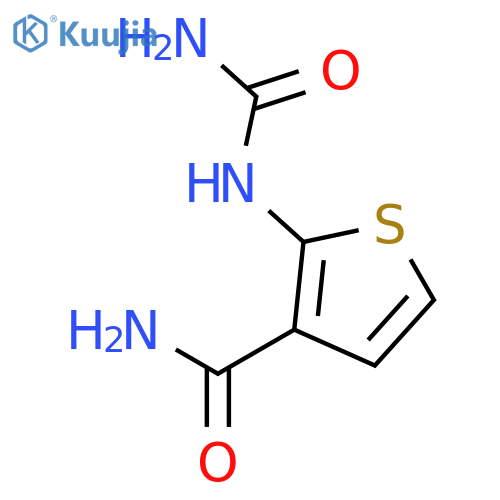 3-Thiophenecarboxamide, 2-[(aminocarbonyl)amino]- structure