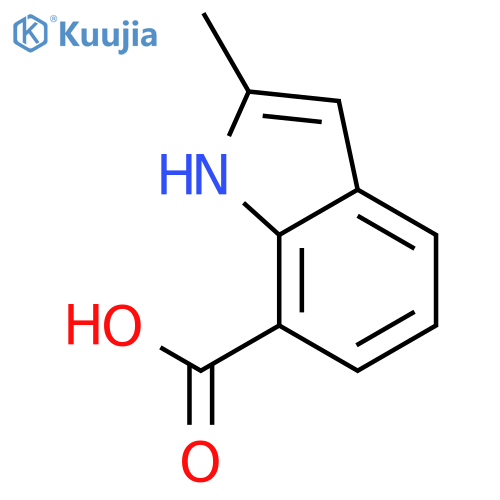 2-methyl-1H-Indole-7-carboxylic acid structure