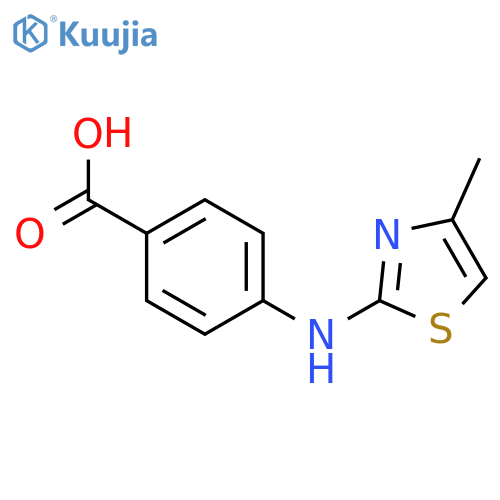 4-(4-Methyl-1,3-thiazol-2-yl)aminobenzoic Acid structure