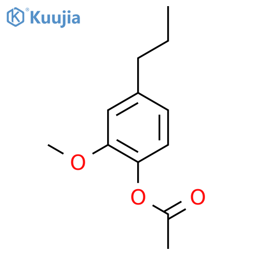 2-methoxy-4-propylphenyl acetate structure