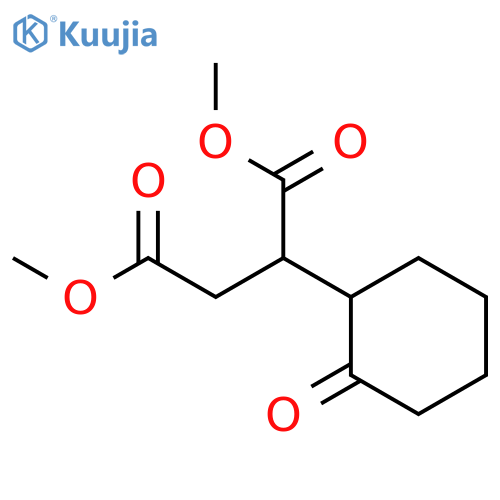 Butanedioic acid, (2-oxocyclohexyl)-, dimethyl ester structure