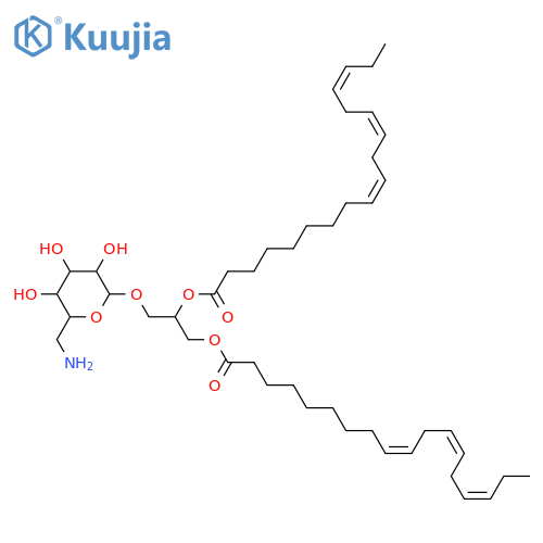 Glycerol 1,2-dialkanoates; Glycerol 1,2-di-(9Z,12Z,15Z-octadecatrienoate), 3-O-(6-Amino-6-deoxy-α-D-glucopyranoside) structure