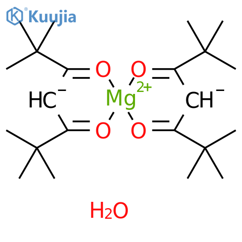 Bis(2,2,6,6-tetramethyl-3,5-heptanedionato)magnesium(II) hydrate structure