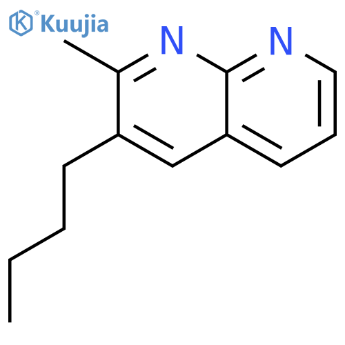 1,8-Naphthyridine, 3-butyl-2-methyl- structure