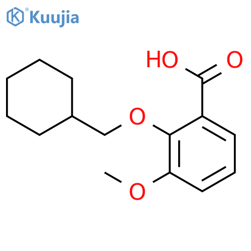 Benzoic acid, 2-(cyclohexylmethoxy)-3-methoxy- structure