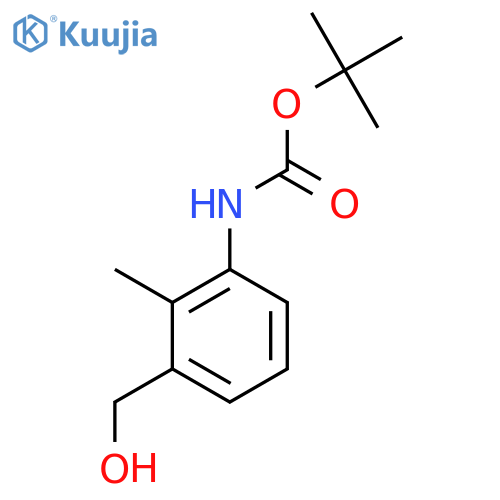 Tert-butyl [3-(hydroxymethyl)-2-methylphenyl]carbamate structure