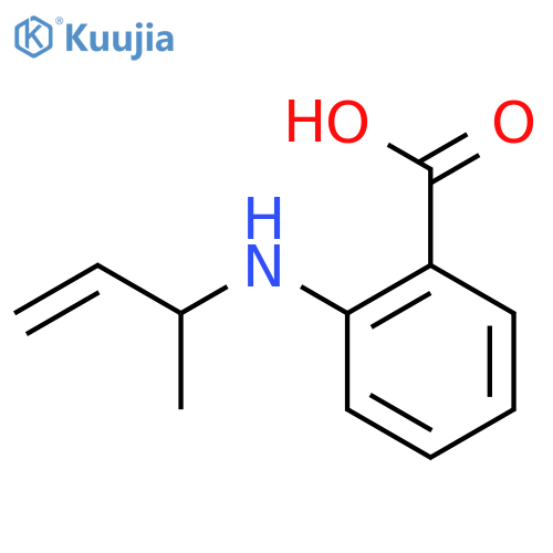 Benzoic acid,2-[(1-methyl-2-propen-1-yl)amino]- structure
