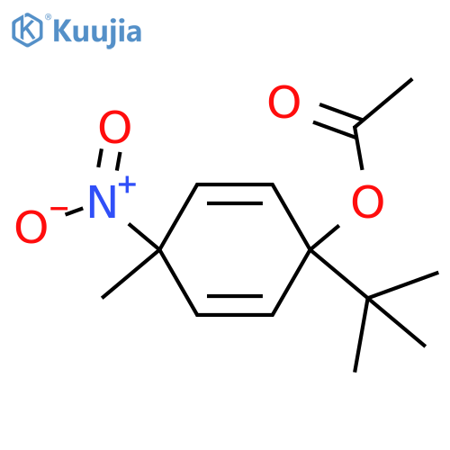 2,5-Cyclohexadien-1-ol, 1-(1,1-dimethylethyl)-4-methyl-4-nitro-, 1-acetate  structure