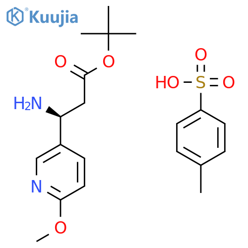3(S)-(2-METHOXYPYRIDIN-5YL)-BETA-ALANINE TERT-BUTYL ESTER TOSYLATE structure