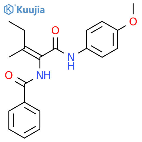 Benzamide,N-[1-[[(4-methoxyphenyl)amino]carbonyl]-2-methyl-1-buten-1-yl]- structure