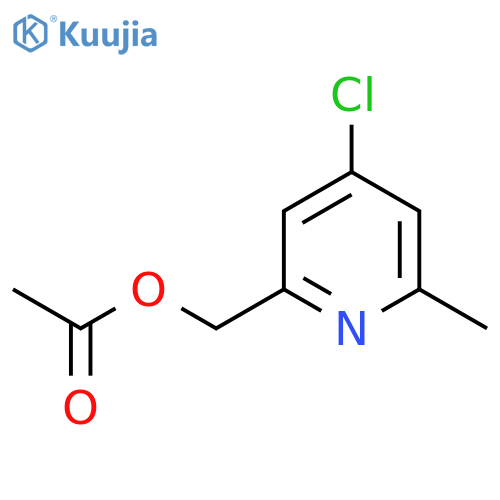 (4-Chloro-6-methylpyridin-2-yl)methyl acetate structure