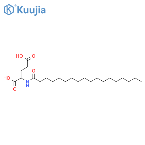L-Glutamic acid,N-(1-oxooctadecyl)- structure