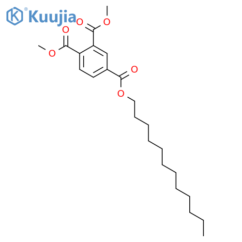 1,2,4-Benzenetricarboxylic acid 4-dodecyl 1,2-dimethyl ester structure
